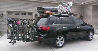 trailer hitch mounted bike rack
